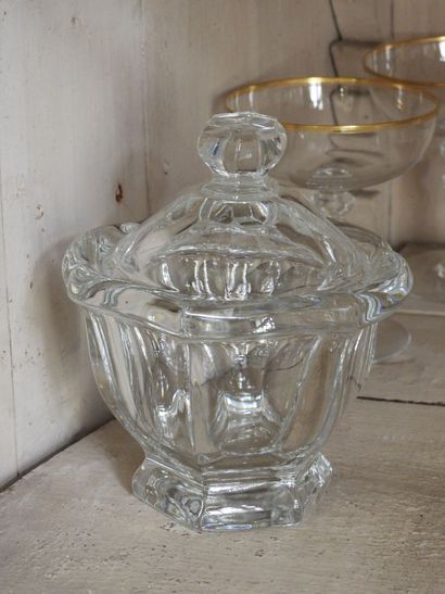 BACCARAT : Sugar bowl in crystal model Harcourt...