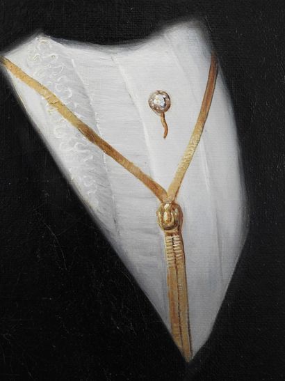 René CADEAU (1782-1858) : Portrait of a seated...
