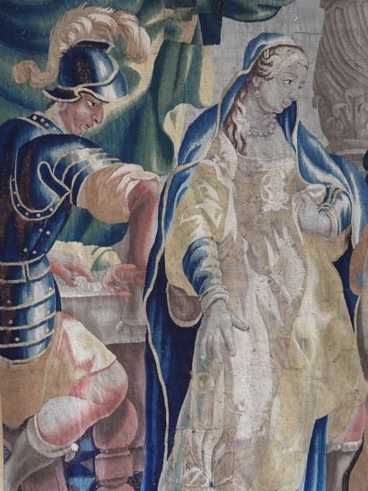 SOHO - England : Tapestry in wool and polychrome...