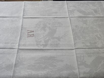 Twelve Large Napkins with hunting decor and...