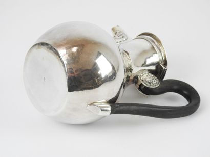 Silver flat bottom coffee pot, minerva mark....