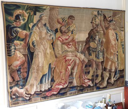 SOHO - England : Tapestry in wool and polychrome...