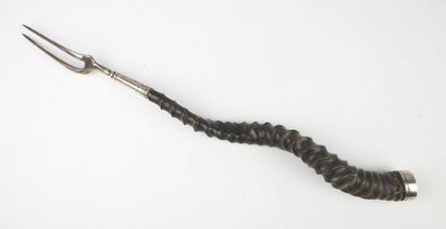 Large silver pricking fork (not stamped)...