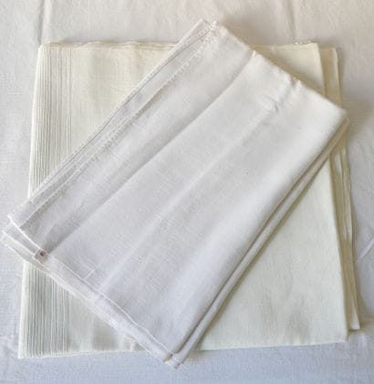 Two Linen Tablecloths 185 x 120 cm and 150...
