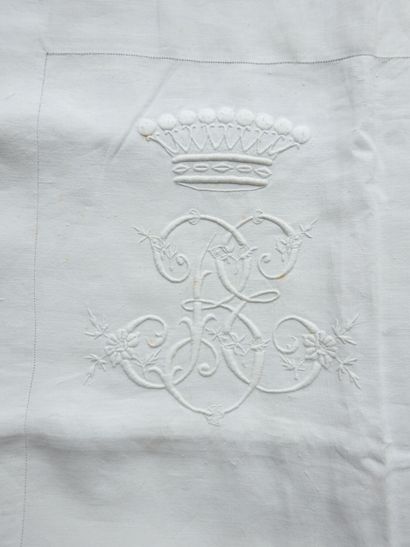Pair of Taies chiffonized B.E. under crown...