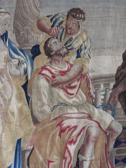 SOHO - England : Tapestry in wool and polychrome...