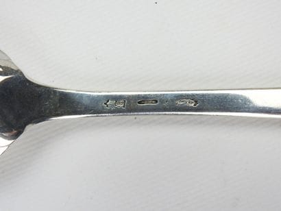 Suite of three silver cutlery, Strasbourg...