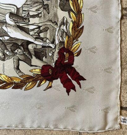 HERMES - Paris : Carré de soie décor Napoléon...