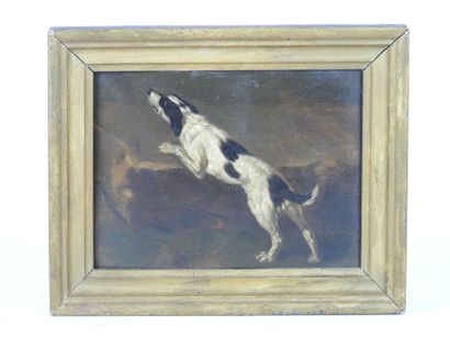 FRENCH SCHOOL OF THE XIXth CENTURY: dog on...