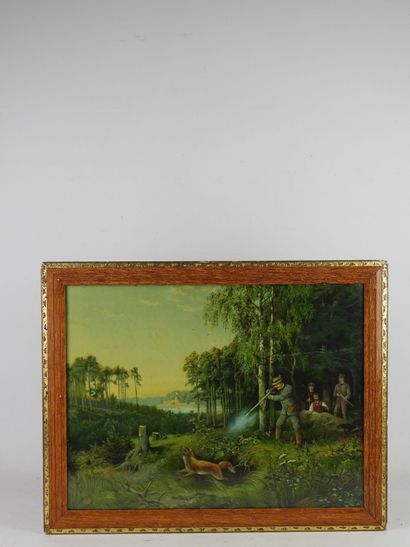 PAIR OF CHROMOLITHOGRAPHIES representing...