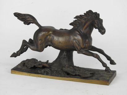 SCHOOL of the XXth century : subject in bronze...