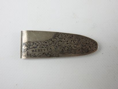 BERETTA: Money clip in silver 925/1000 with...