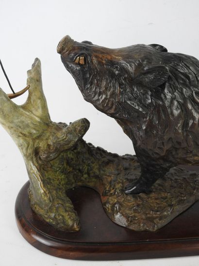 Dany CONTINSOUZAS (born in 1949) : Boar near...