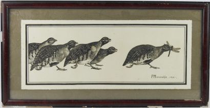 Paul MARCUEYZ (1877-1952), after : Partridge...
