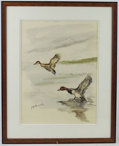 Pierre Émile THORAIN (1904-1983): Flight...