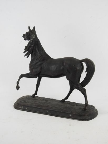 Emile LOISEAU (1861-1927): Left front horse...