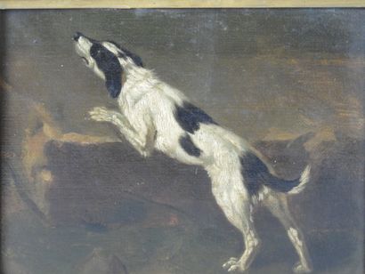 FRENCH SCHOOL OF THE XIXth CENTURY: dog on...