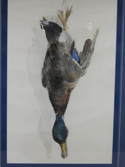 20th century FRENCH SCHOOL: Duck trophy....