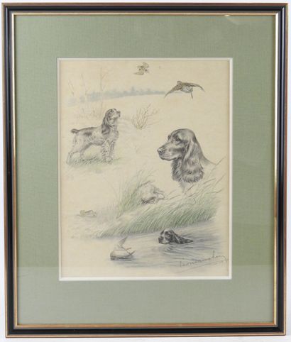 Léon DANCHIN (1887-1938) after : Study of...