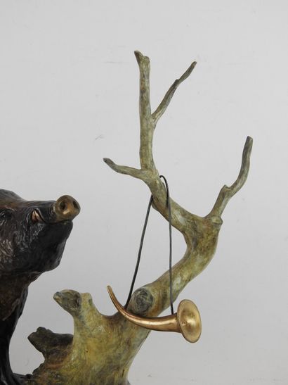 Dany CONTINSOUZAS (born in 1949) : Boar near...