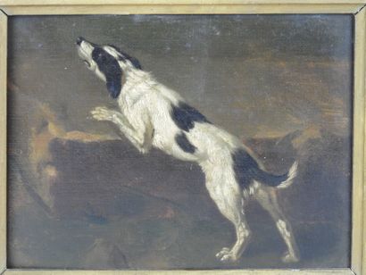 FRENCH SCHOOL OF THE XIXth CENTURY: dog on...