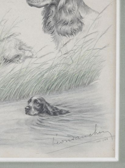 Léon DANCHIN (1887-1938) after : Study of...