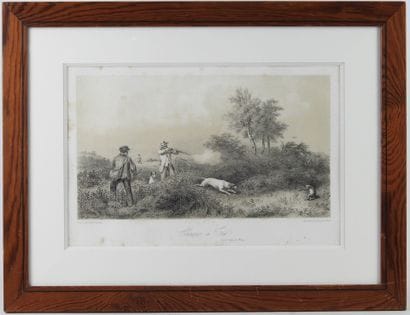 François GRENIER (1793-1867) after : Hunting...