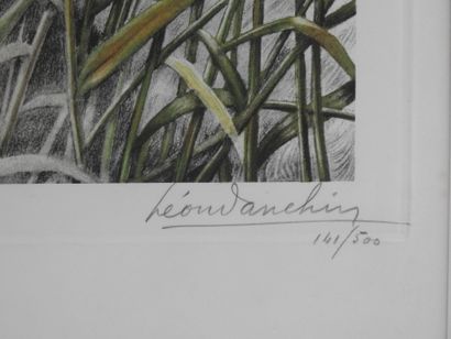 Léon DANCHIN (1887-1938) after : Setter and...