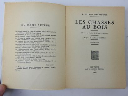 R. VILLATTE des PRUGNES. The hunts in the...