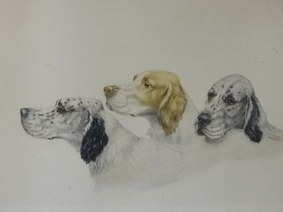Léon DANCHIN (1887-1938) after : Three hunting...