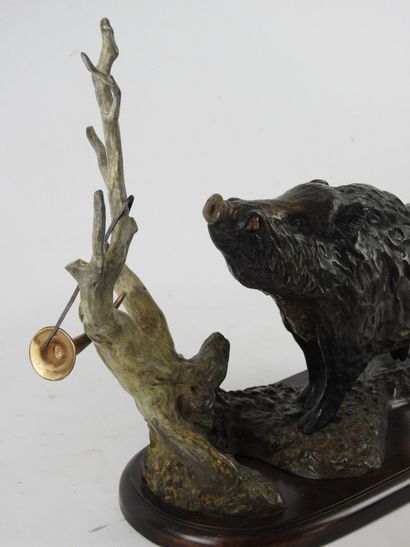 Dany CONTINSOUZAS (born in 1949) : Boar near...