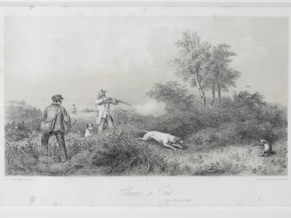 François GRENIER (1793-1867) after : Hunting...