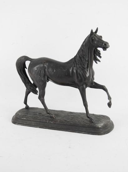 Emile LOISEAU (1861-1927): Left front horse...