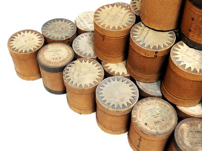 Meeting of thirty seven black wax cylinders...
