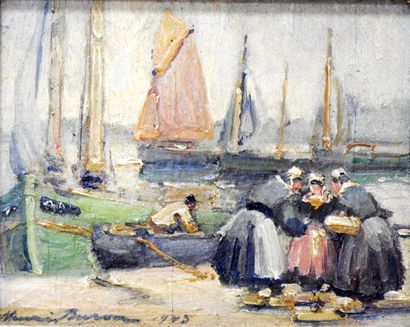 Henri BURON (1880-1969)

The Return of Fishing;...