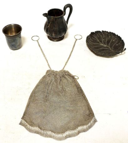 Meeting of four silver objects including...