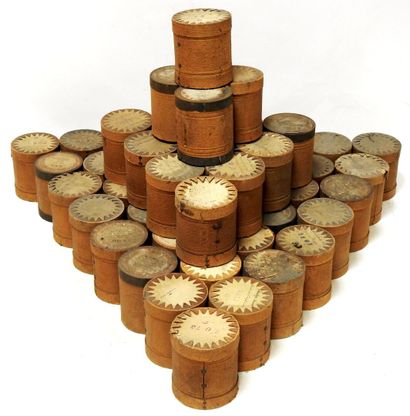 Meeting of thirty seven black wax cylinders...