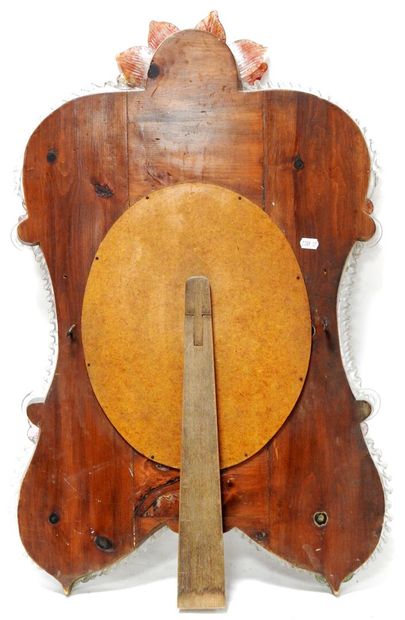 Mirror of toilet with parecloses engraved...