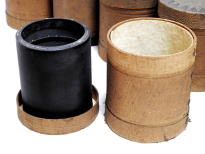 Meeting of thirty seven black wax cylinders...