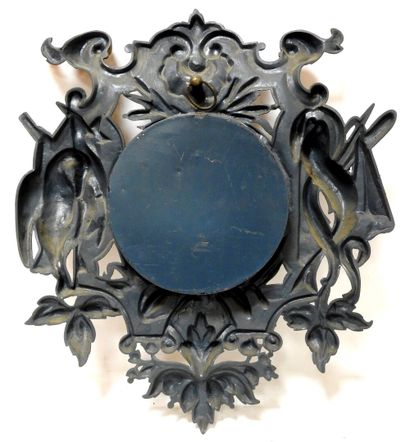 Gilt bronze frame with hunting and fishing...