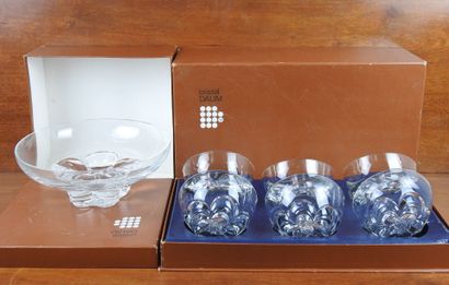DAUM France : Fruit service in crystal including...