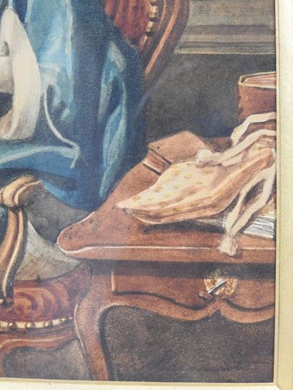 FRENCH SCHOOL of the XIXth century: Portrait...