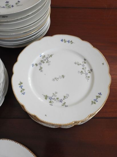 IMPORTANT LOT of fifty-four porcelain plates,...