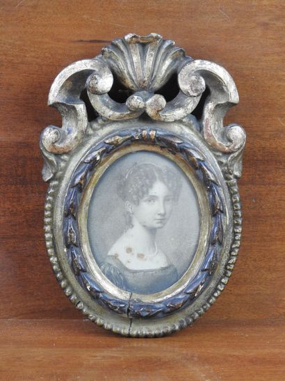 XIXth century SCHOOL : Portrait of a young...