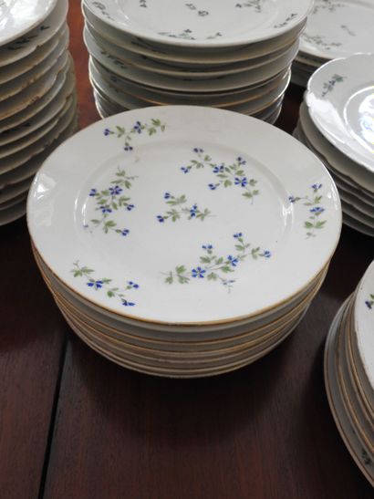 IMPORTANT LOT of fifty-four porcelain plates,...