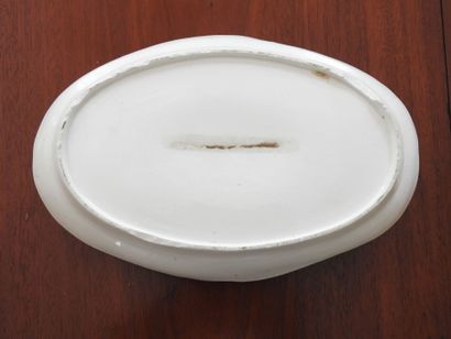 Attributed to BOISSETTE : Sauceboat on tray...
