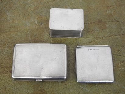 LOT in silver including cigarette holder,...