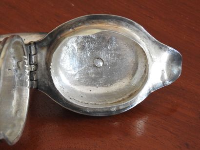 A small silvered bronze baluster, the handle...
