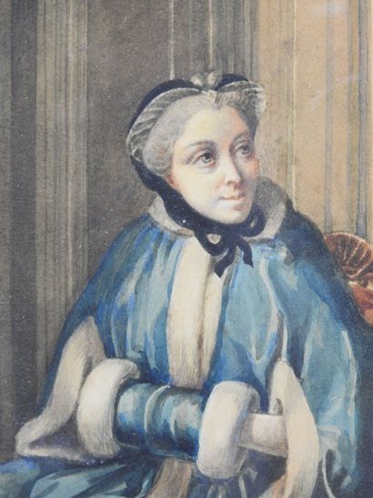 FRENCH SCHOOL of the XIXth century: Portrait...