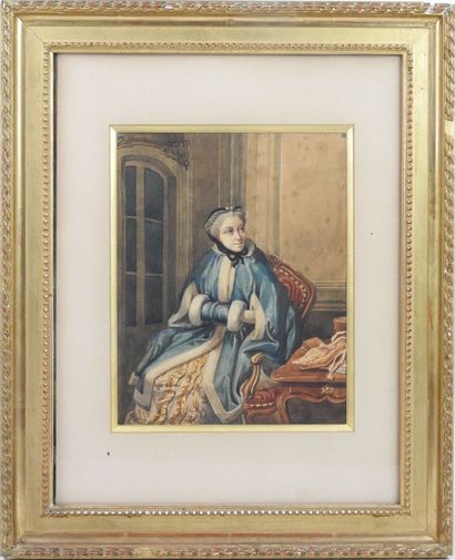 FRENCH SCHOOL of the XIXth century: Portrait...